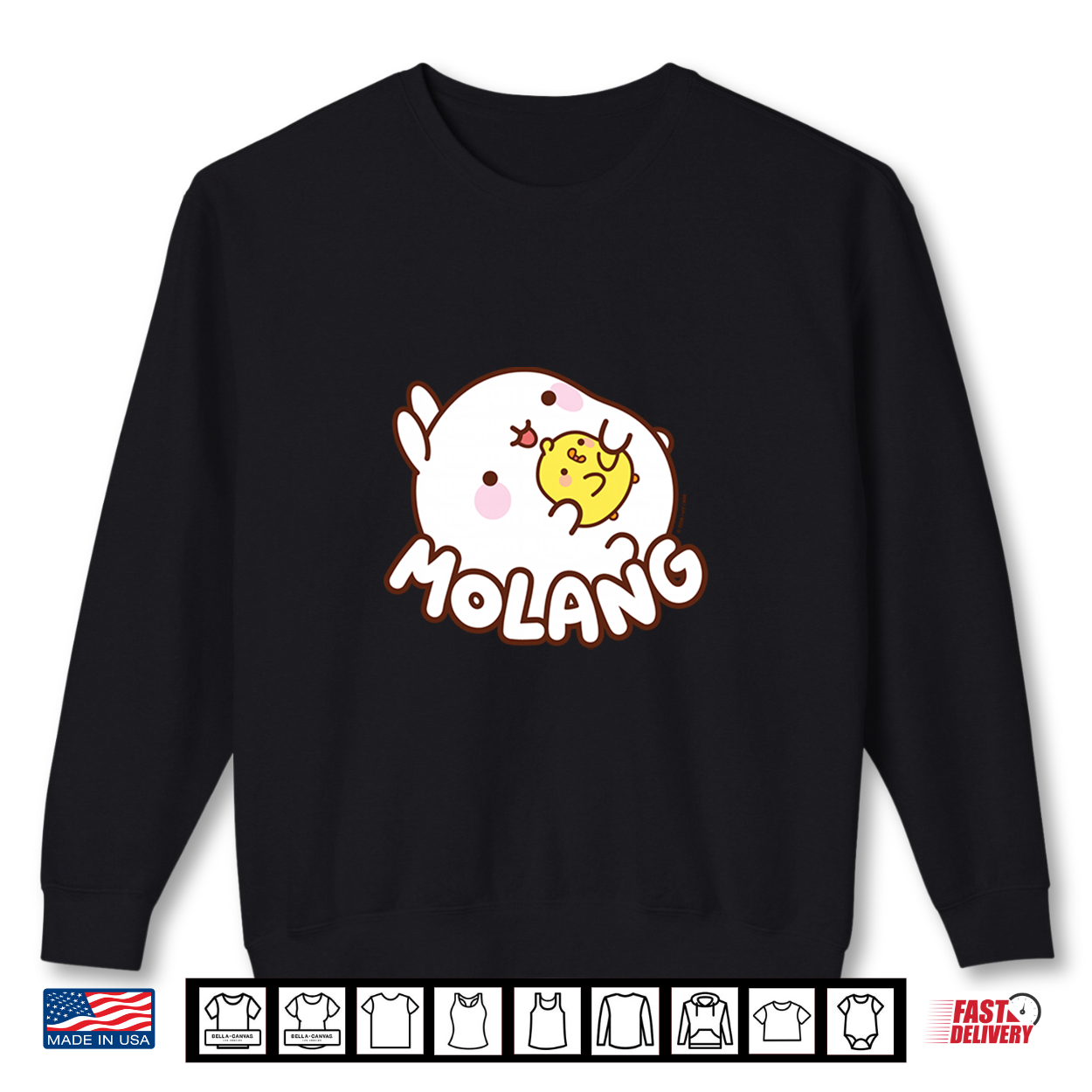Molang Piu Piu Hug Cute Anime Rabbit Shirt Molang Piu Piu Hug Cute Anime Rabbit Shirt