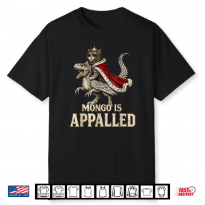 Retro Mongo Is Appalled Princess Cat Riding Dinosaur Shirt