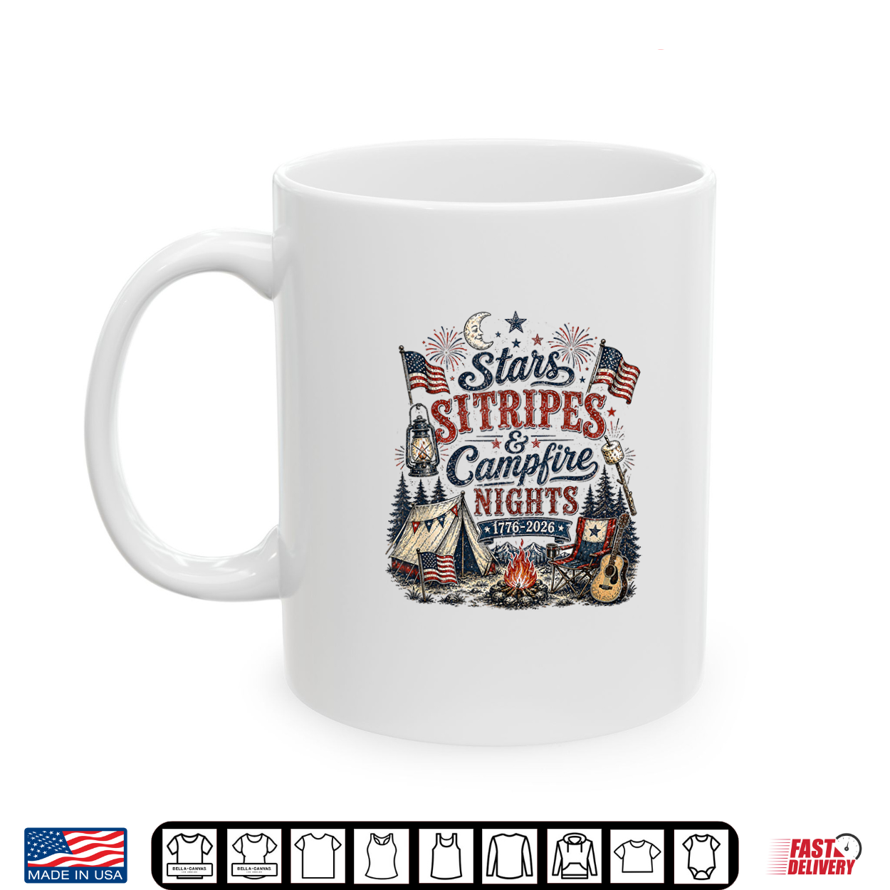 Stars Stripes And Campfires Funny Patriotic Camping Day Shirt Stars Stripes And Campfires Funny Patriotic Camping Day Shirt