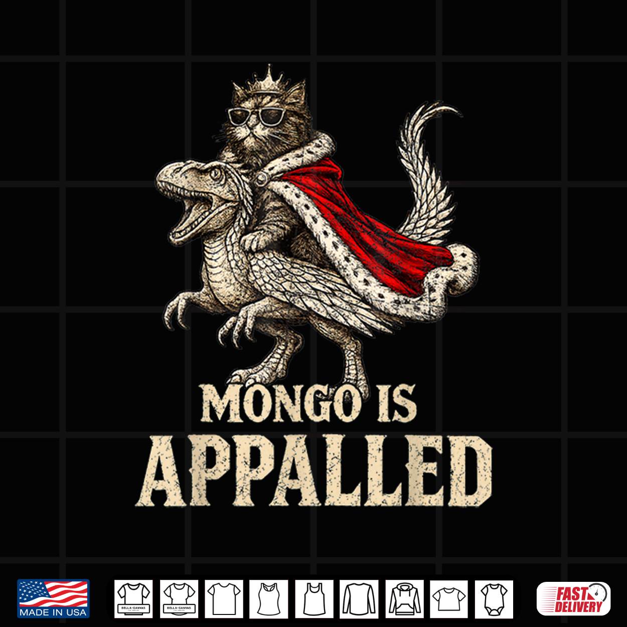 Retro Mongo Is Appalled Princess Cat Riding Dinosaur Shirt Retro Mongo Is Appalled Princess Cat Riding Dinosaur Shirt