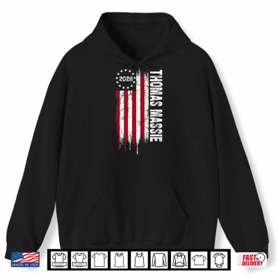 Thomas Massie 2028 Us Flag 48Th President Election Campaign Shirt 1 Hoodie Thomas Massie 2028 US Flag 48th President Election Campaign Shirt