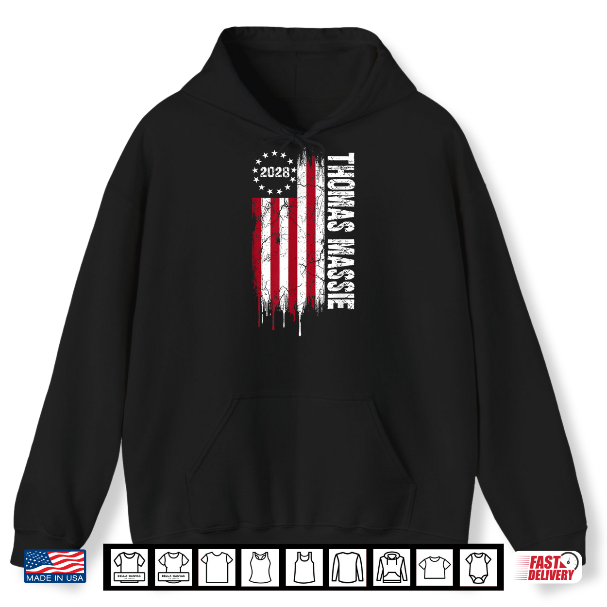 Thomas Massie 2028 Us Flag 48Th President Election Campaign Shirt Thomas Massie 2028 Us Flag 48Th President Election Campaign Shirt