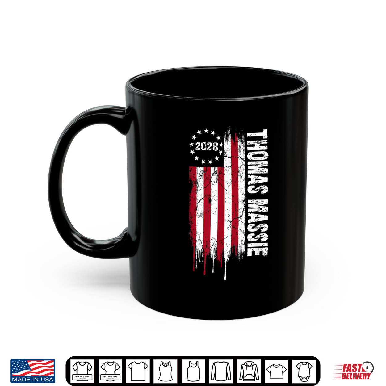 Thomas Massie 2028 Us Flag 48Th President Election Campaign Shirt Thomas Massie 2028 Us Flag 48Th President Election Campaign Shirt
