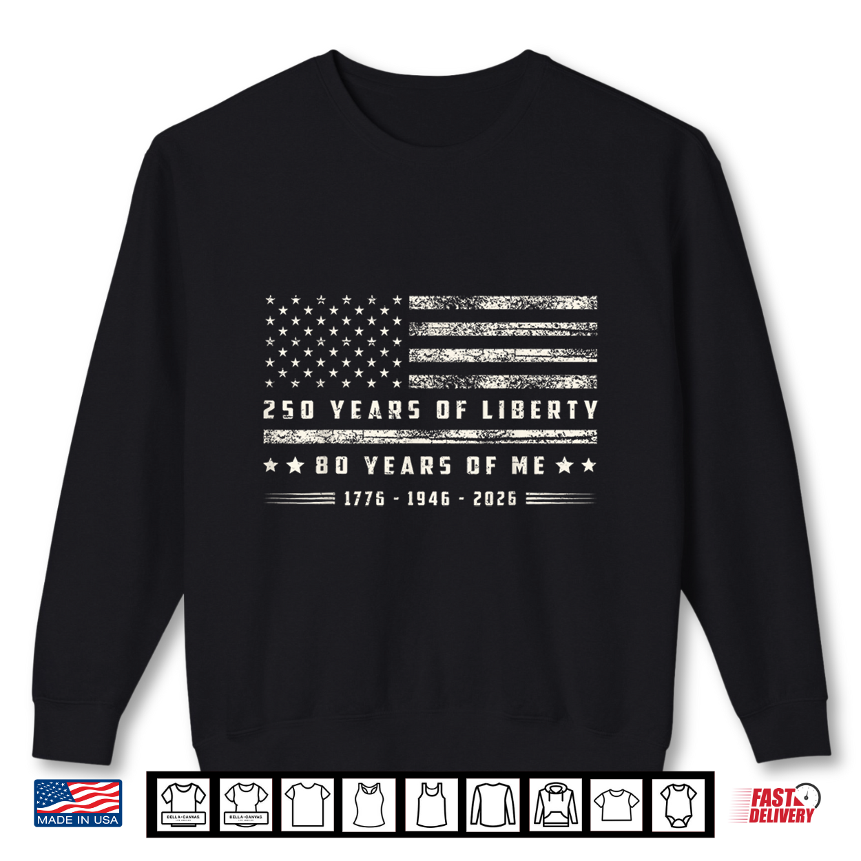250 Years Of Liberty 80 Years Of Me 1776 1946 2026 Us Flag Shirt 250 Years Of Liberty 80 Years Of Me 1776 1946 2026 Us Flag Shirt