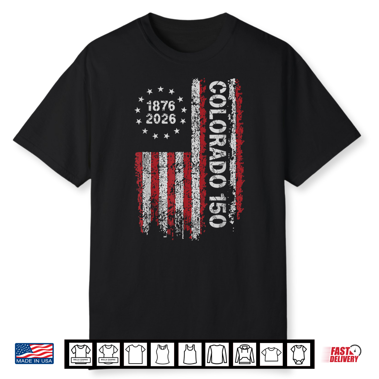 Colorado 150 Years American Flag 4Th Of July America Shirt Colorado 150 Years American Flag 4Th Of July America Shirt