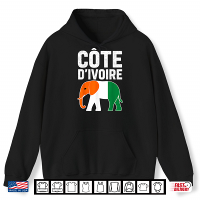 Hoodie Ivory Coast Ivorians Cote DIvoire Flag Pride Men Women Kids Shirt