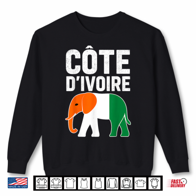 Sweatshirt Ivory Coast Ivorians Cote DIvoire Flag Pride Men Women Kids Shirt