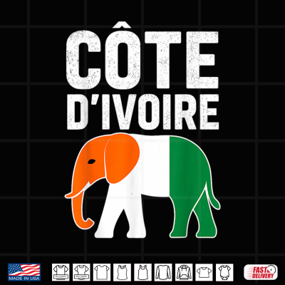 Design Ivory Coast Ivorians Cote DIvoire Flag Pride Men Women Kids Shirt