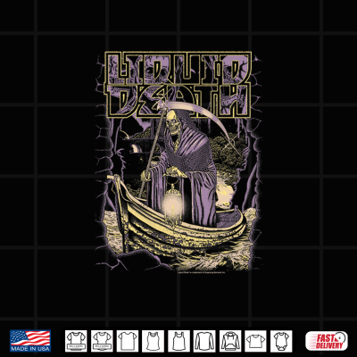 Design Liquid Death River Styx Reaper Scene Heavy Metal Water Premium Tri Blend Shirt