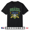 Vintage Retro Faded Brazil Brasilian Men Women Kids Tee Shirt