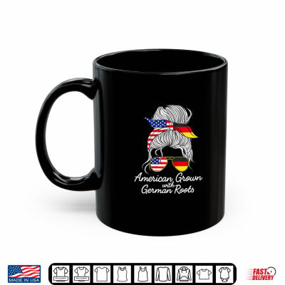 Usa Germany Heritage White Hair Messy Bun Women Girls Gift Shirt 3 Mug USA Germany Heritage White Hair Messy Bun Women Girls Gift Shirt
