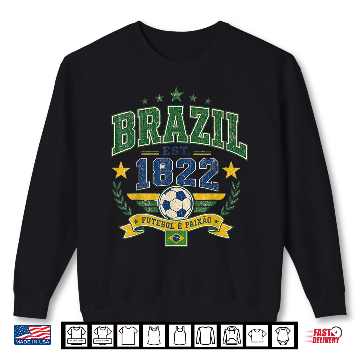 Vintage Retro Faded Brazil Brasilian Men Women Kids Tee Shirt Vintage Retro Faded Brazil Brasilian Men Women Kids Tee Shirt