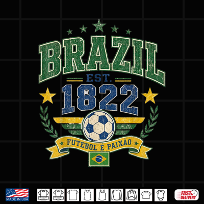 Vintage Retro Faded Brazil Brasilian Men Women Kids Tee Shirt 4 Design Vintage Retro Faded Brazil Brasilian Men Women Kids Tee Shirt