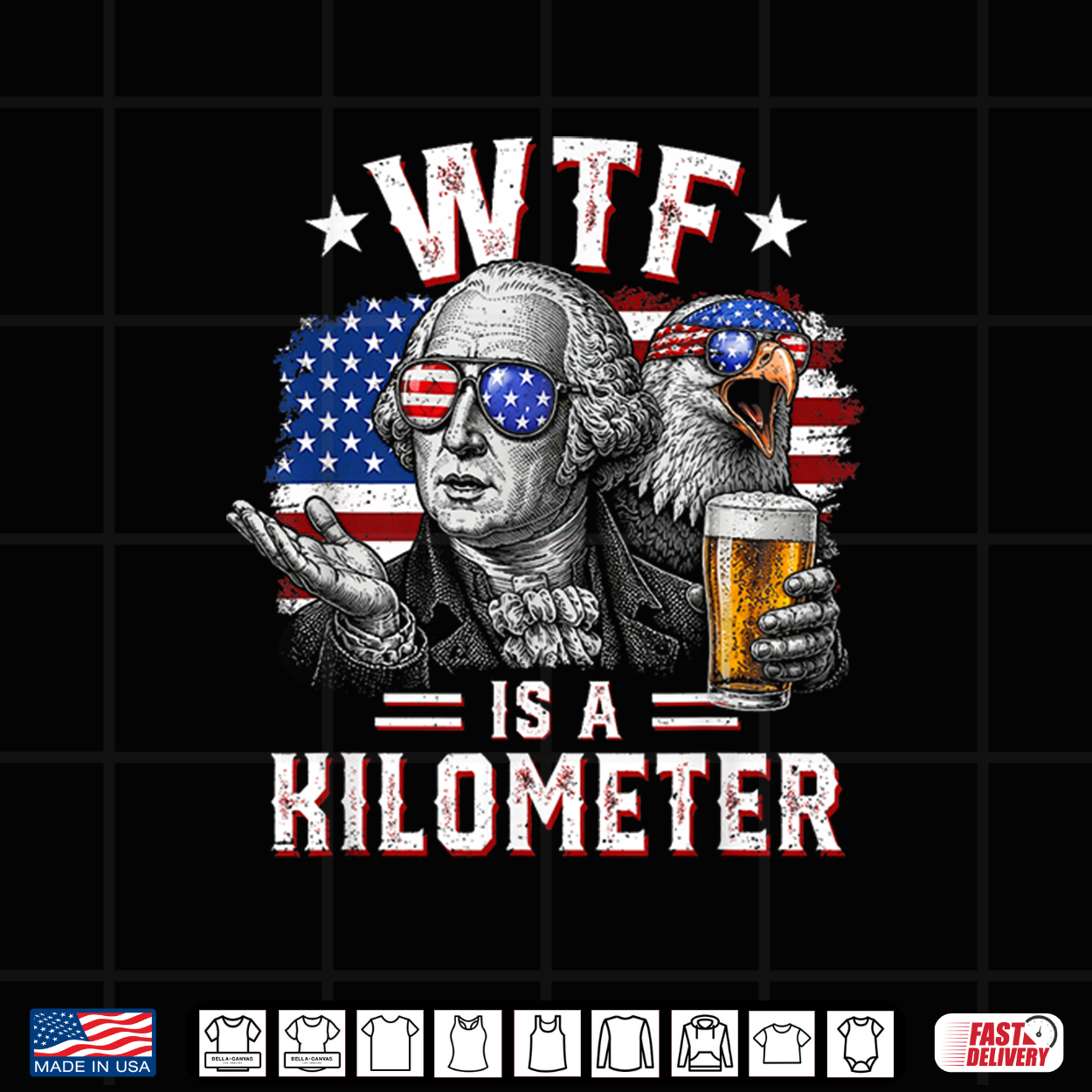 Wtf Is A Kilometer Funny 4Th Of July Usa Founding Father Shirt Wtf Is A Kilometer Funny 4Th Of July Usa Founding Father Shirt