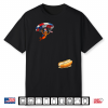 Hotdog Freedom Dive Hot Dog Jumping Into Bun Sausage Bbq Shirt