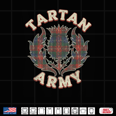Design Scottish Tartan s Tartan Army Thistle Emblem Scotland Shirt 1