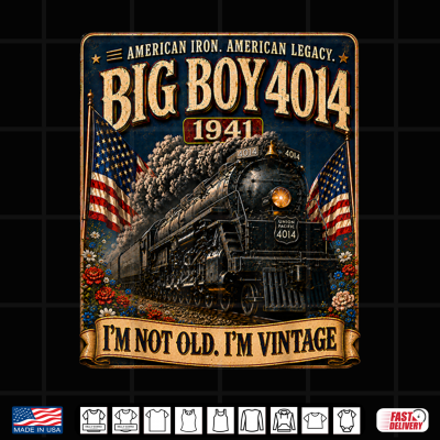 Design Big Boy 4014 Im Not Old. Im Vintage Gifts for Men Boys Shirt