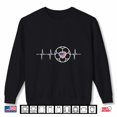 Sweatshirt Heartbeat USA Men Women Kids Shirt