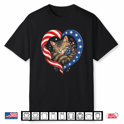 250Th Anniversary Usa 2026 American Flag Patriotic Cat Women Shirt