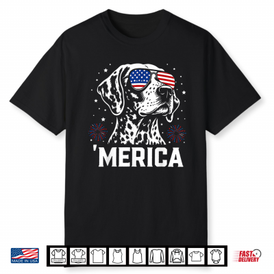 Merica Patriotic German Shorthaired Pointer 4Th Of July Shirt
