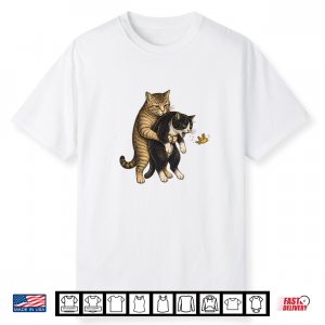 Cat Shirt For Cat Lovers   Funny Cats Heimlich Shirt