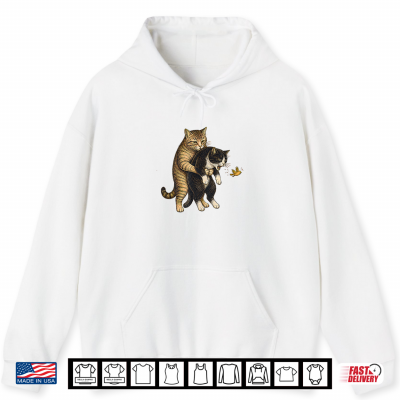 Hoodie Cat Shirt for Cat Lovers Funny Cats Heimlich Shirt