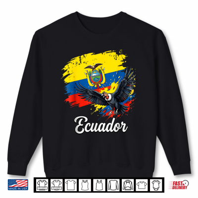 Sweatshirt Ecuador Flag Andean Condor National Symbol Shirt