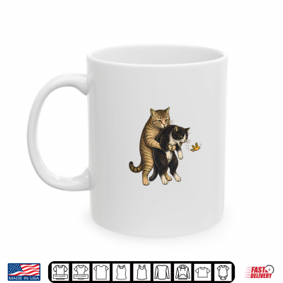 Mug Cat Shirt for Cat Lovers Funny Cats Heimlich Shirt
