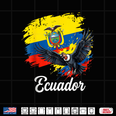 Design Ecuador Flag Andean Condor National Symbol Shirt