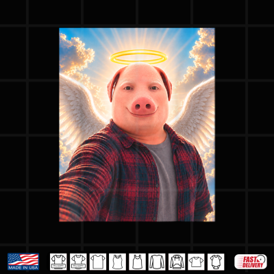 Design Angel John Pork Funny is Calling Phone tee Shirt Brainrot Shirt