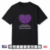 Dementia Awareness Nobody Fights Alone Purple Family Shirt