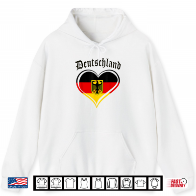 Hoodie Deutschland Flag Eagle German Flag Heritage Pride Men Women Shirt