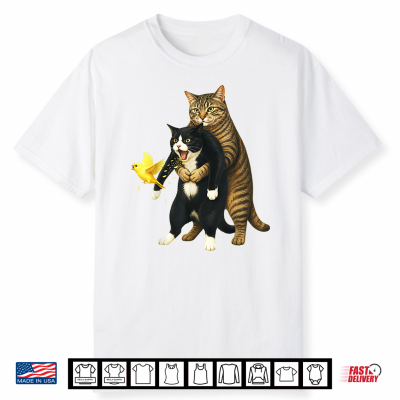 Cat Heimlich Maneuver Funny Feline Rescue Humor Shirt