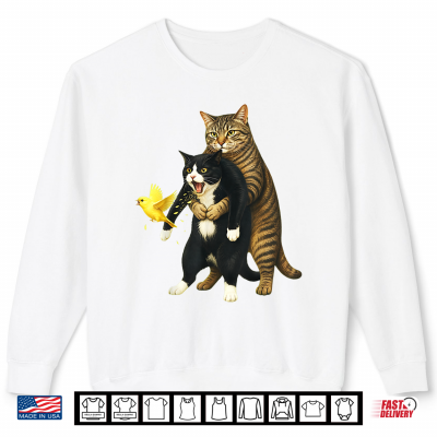 Sweatshirt Cat Heimlich Maneuver Funny Feline Rescue Humor Shirt