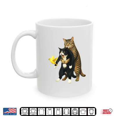 Mug Cat Heimlich Maneuver Funny Feline Rescue Humor Shirt