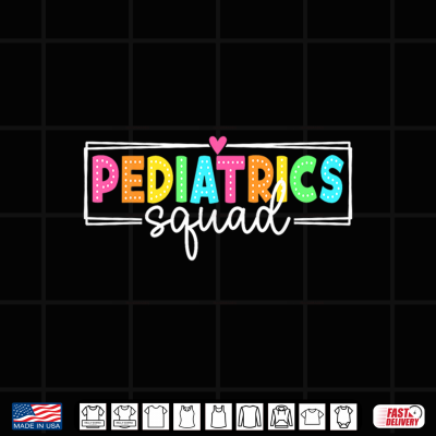 Pediatrics Squad Pediatric Nurse Peds Crew Shirt 4 Design Pediatrics Squad Pediatric Nurse PEDS Crew Shirt