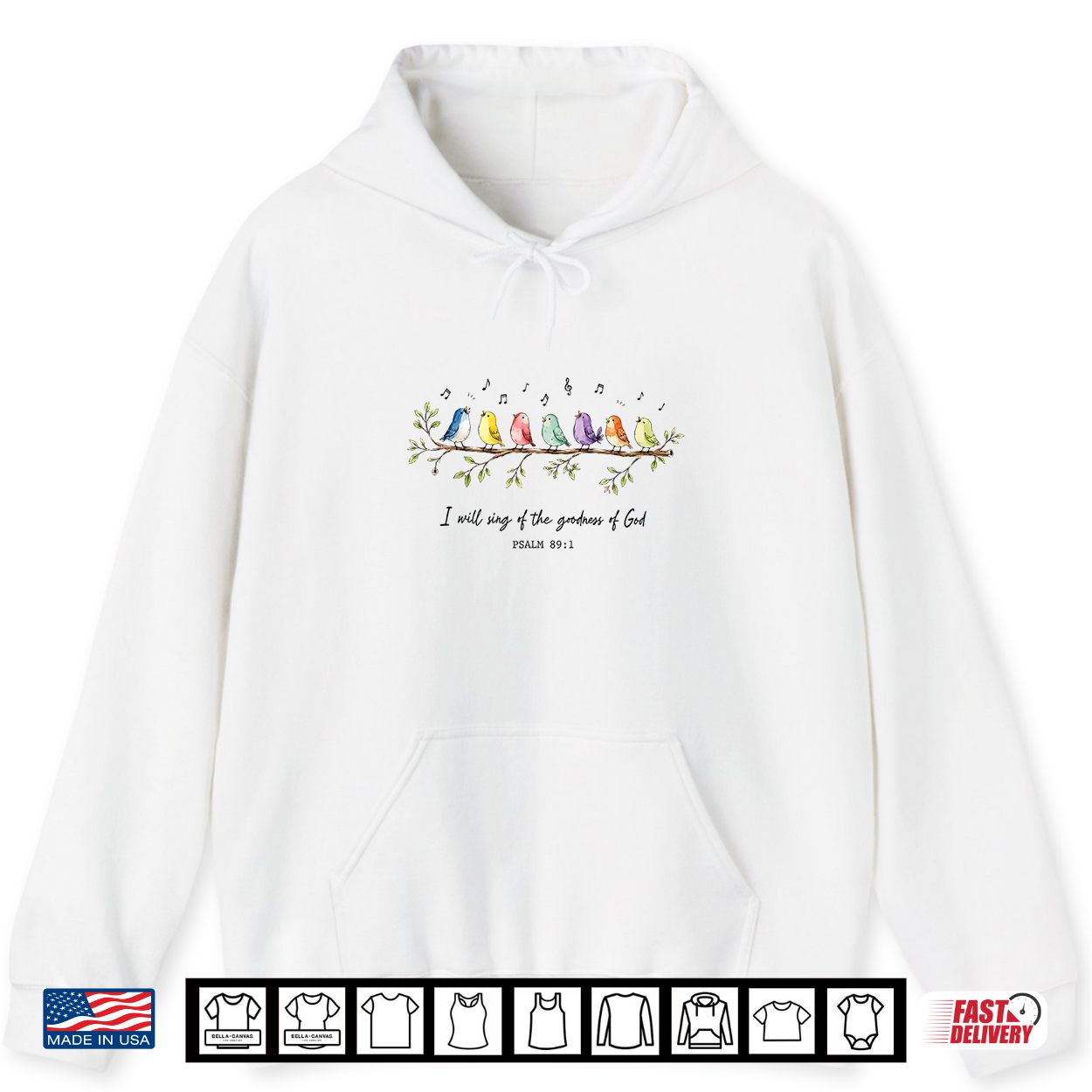 I Will Sing Of The Goodness Of God Christian Bird Worship Shirt I Will Sing Of The Goodness Of God Christian Bird Worship Shirt