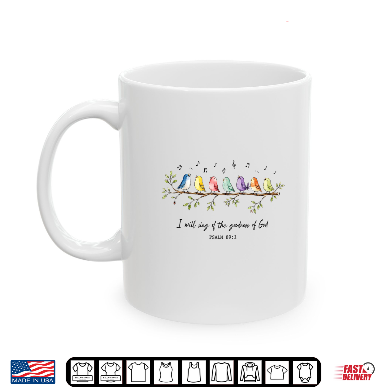 I Will Sing Of The Goodness Of God Christian Bird Worship Shirt I Will Sing Of The Goodness Of God Christian Bird Worship Shirt