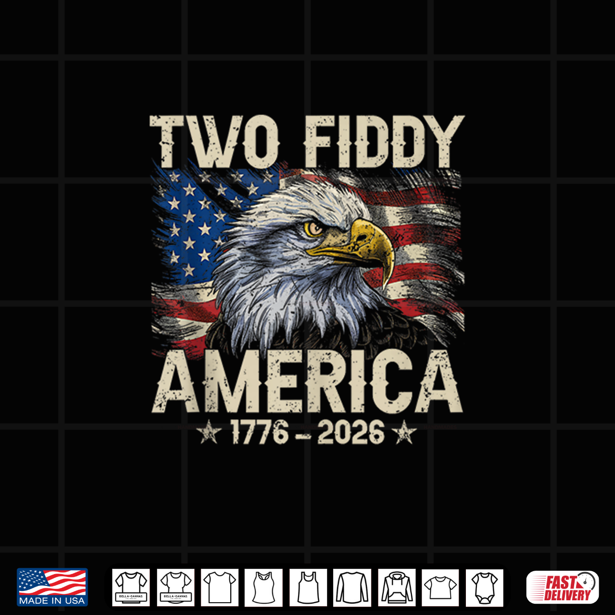 Vintage Eagle Two Fiddy 250 Year American 1776 2026 Birthday Shirt Vintage Eagle Two Fiddy 250 Year American 1776 2026 Birthday Shirt