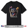 America Feral & Free Racoon Patriotic 4Th Of July Shirt