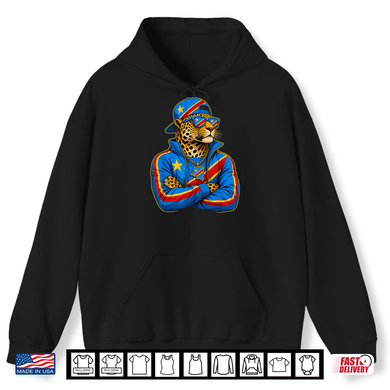Democratic Republic Congo National Pride Leopard Flag Shirt Democratic Republic Congo National Pride Leopard Flag Shirt