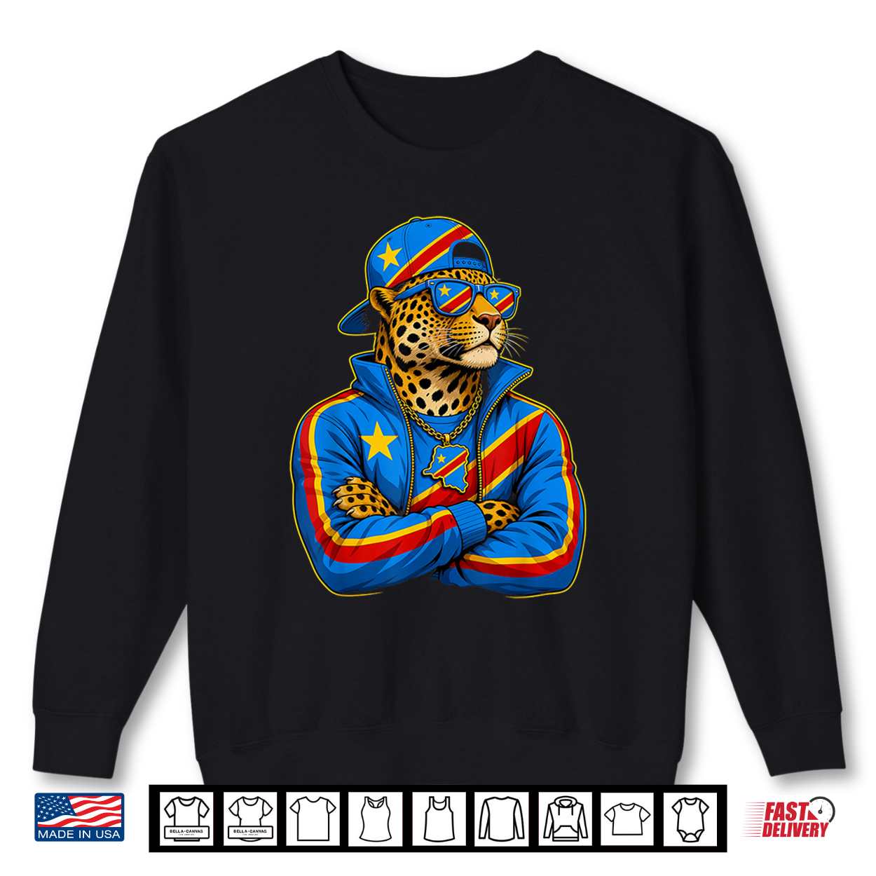 Democratic Republic Congo National Pride Leopard Flag Shirt Democratic Republic Congo National Pride Leopard Flag Shirt