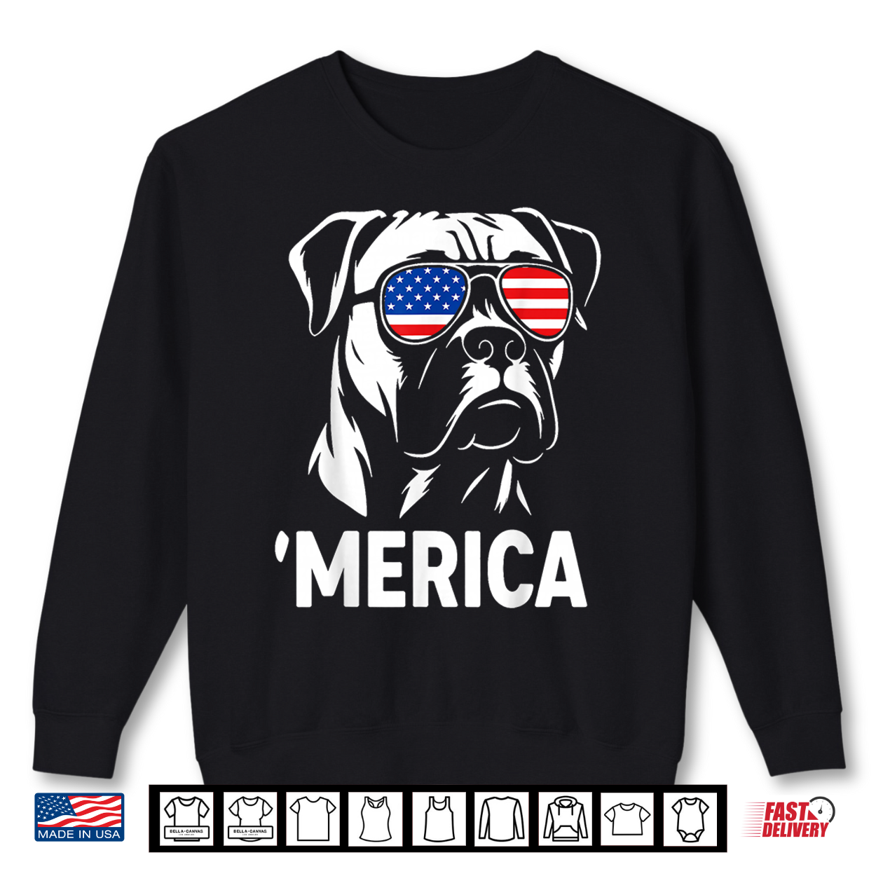 Merica Boxer Dog American Flag Sunglasses Patriotic Shirt Merica Boxer Dog American Flag Sunglasses Patriotic Shirt