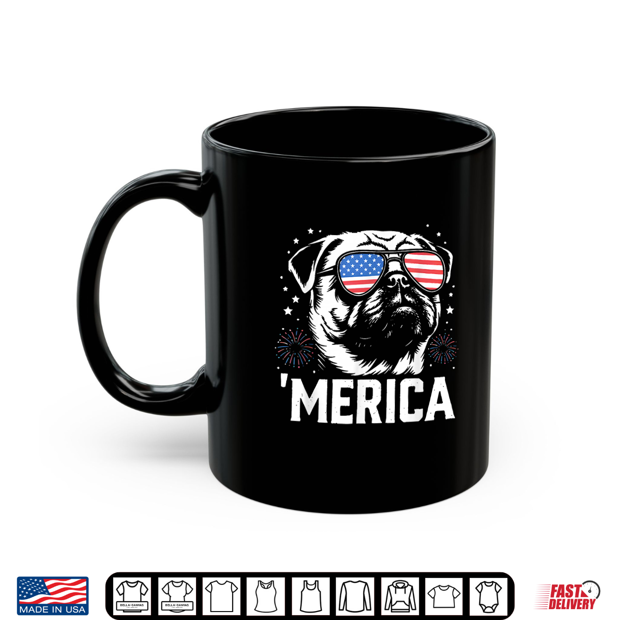 Merica Pug 4Th Of July Shirt Merica Pug 4Th Of July Shirt