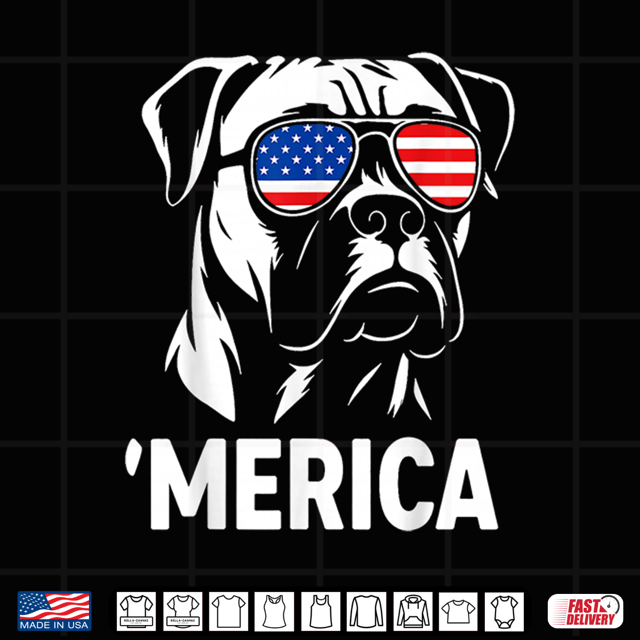 Merica Boxer Dog American Flag Sunglasses Patriotic Shirt Merica Boxer Dog American Flag Sunglasses Patriotic Shirt