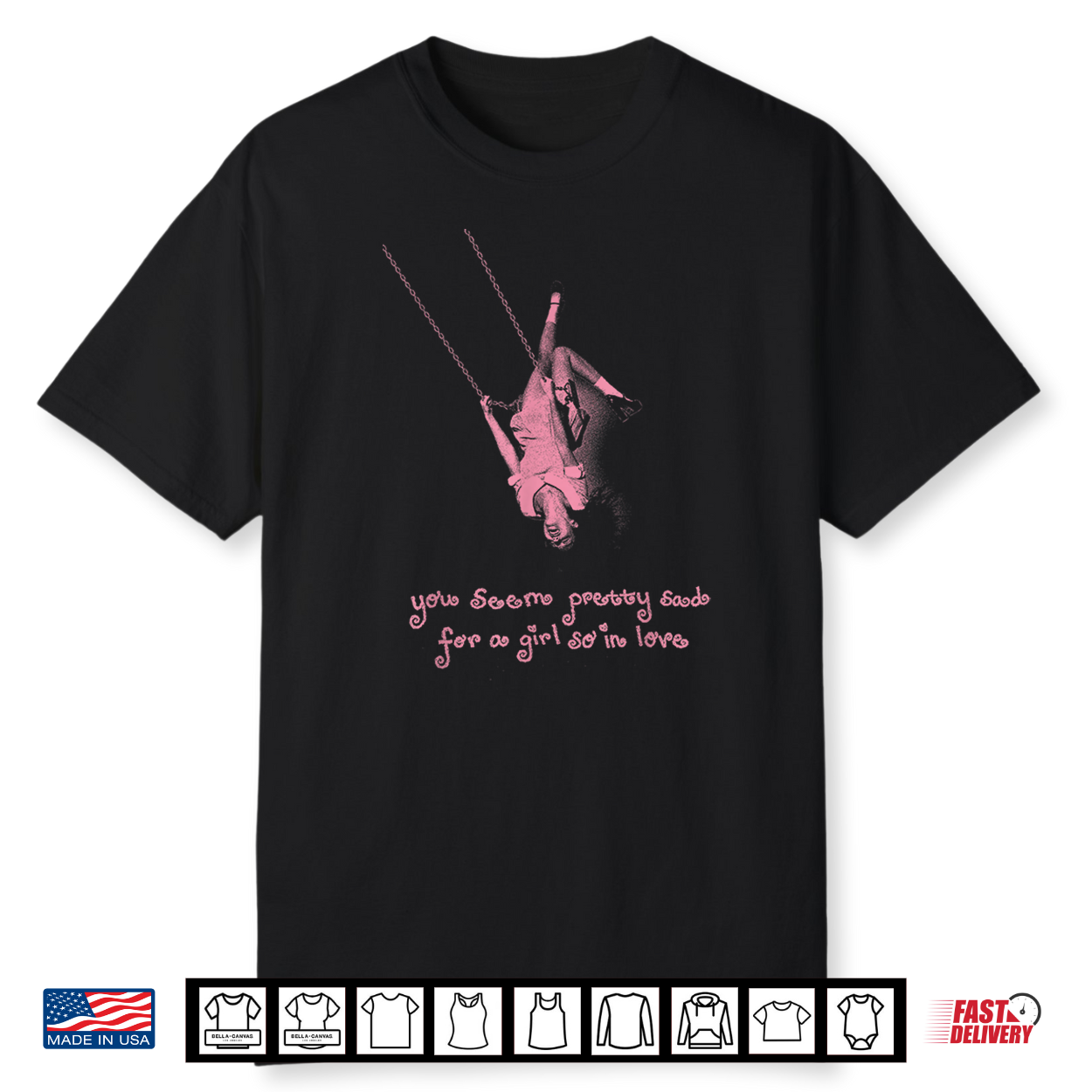 Official Olivia Rodrigo Pink Swing Shirt Official Olivia Rodrigo Pink Swing Shirt