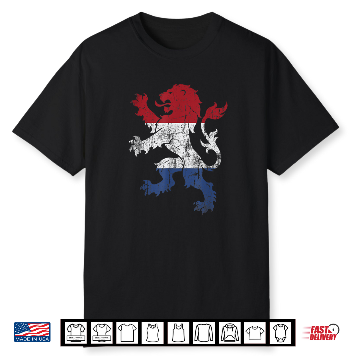 Orange Nederland Lion Holland Dutch Shirt Orange Nederland Lion Holland Dutch Shirt