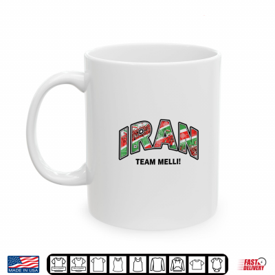 Mug Soccer Fan Shirt 2026 Iran Team Melli Supporters Shirt