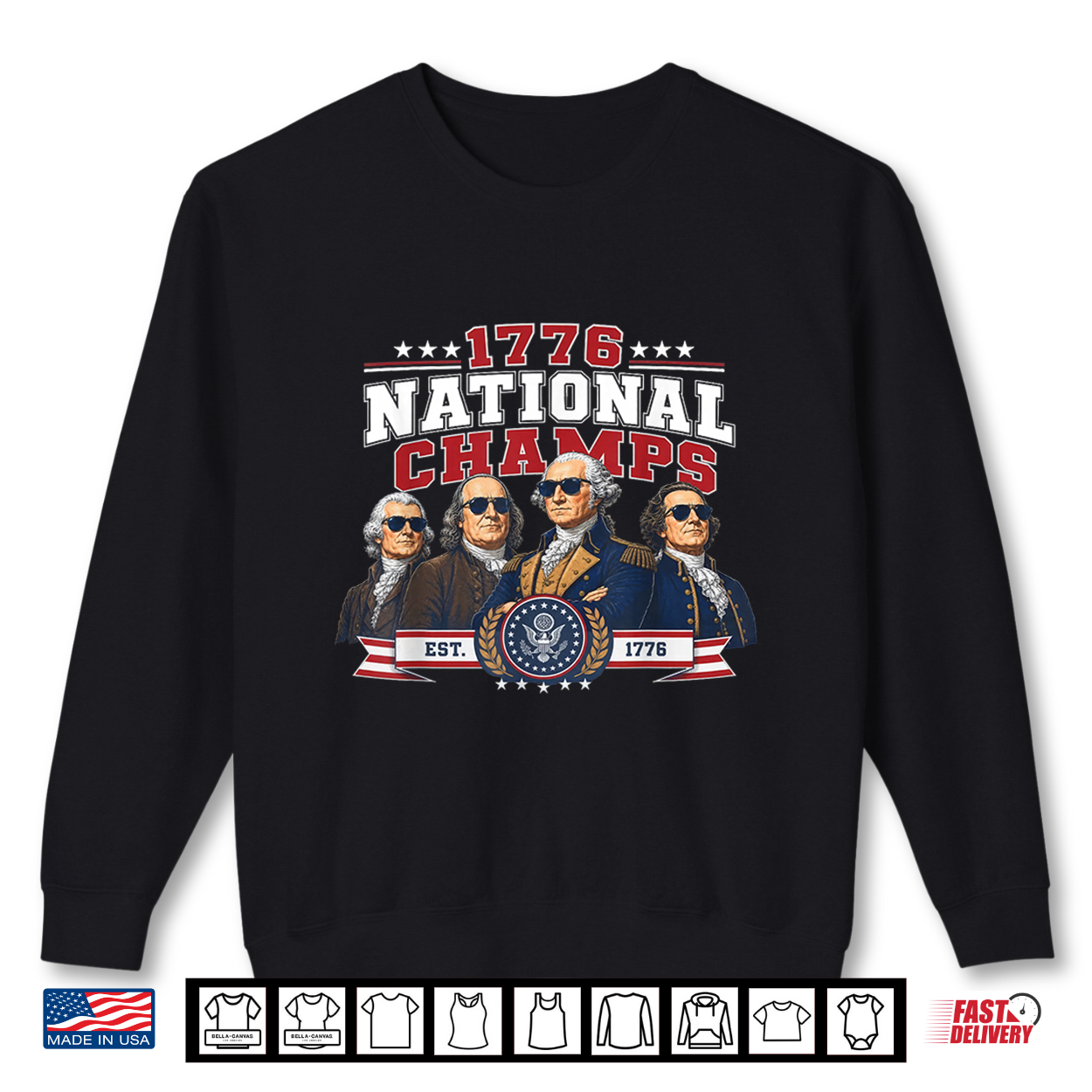 Funny Founding Fathers 1776 National Champs 250 Years Shirt Funny Founding Fathers 1776 National Champs 250 Years Shirt