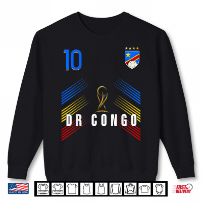 Sweatshirt Retro DR Congo Flag Congolese Pride Lovers Shirt